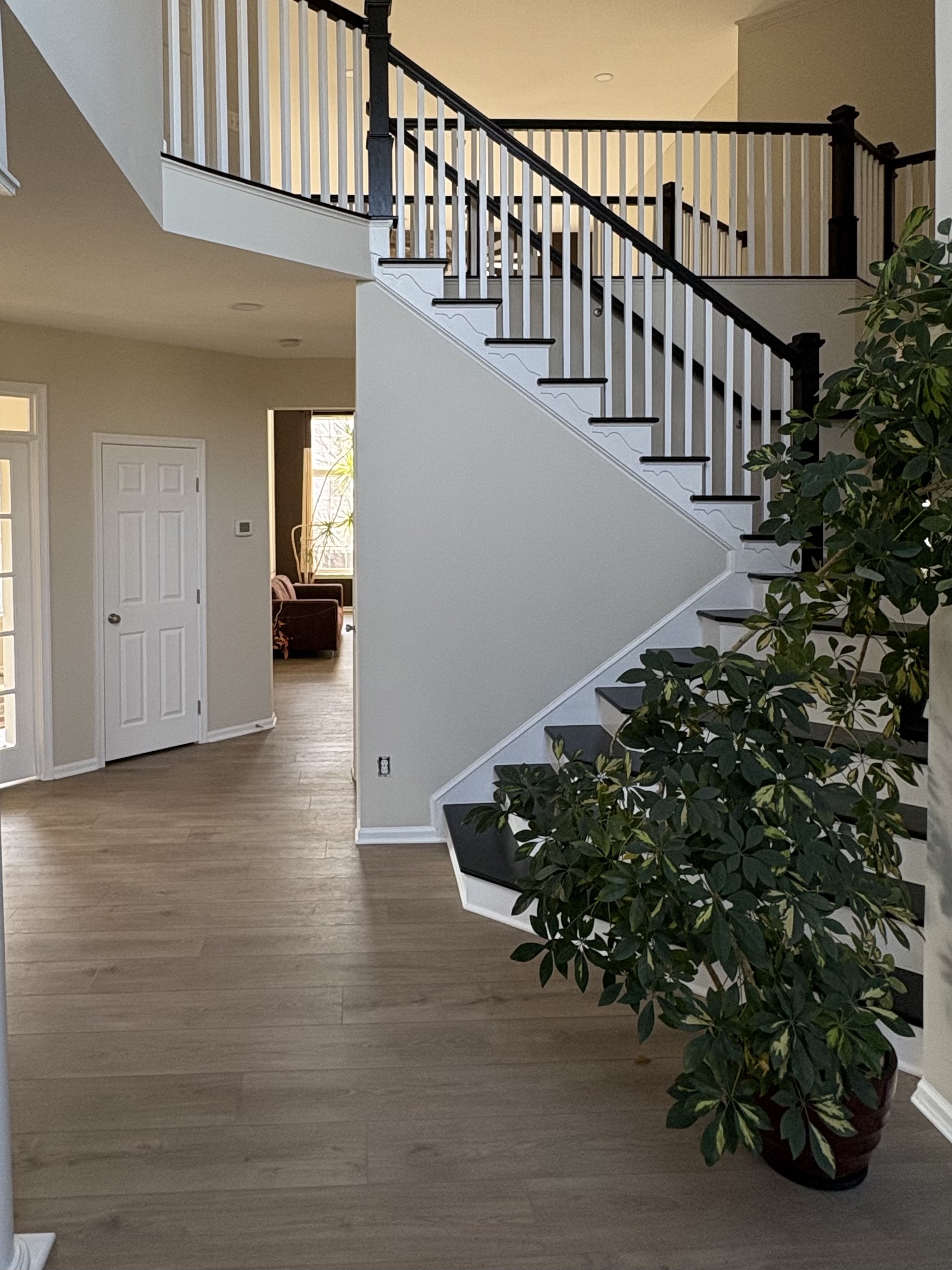 Completed flooring installation